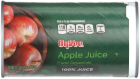 Hy-Vee_Apple-Juice_concentrate package