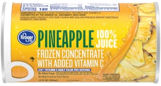 Kroger_pineapple-frozen package